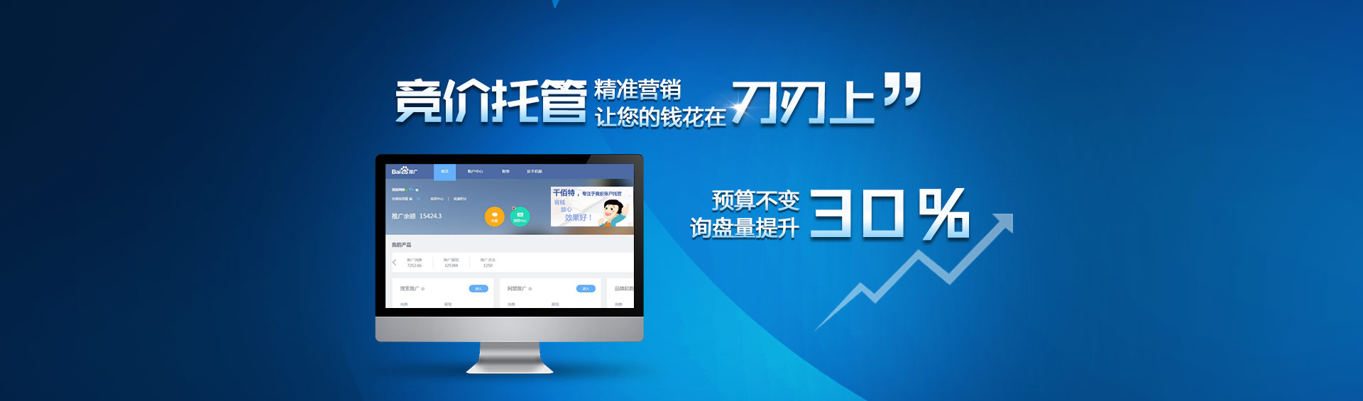 競價托管，精準(zhǔn)營銷讓您的錢花在刀刃上